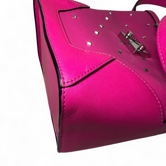 MCM Pink Leather Crossbody With Studs - Picture 8 of 16